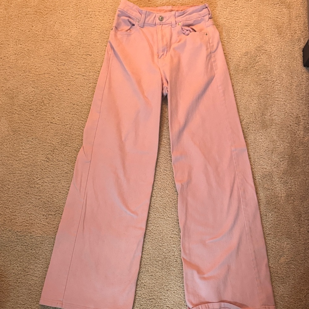 Divided Light Pink Flare Jeans